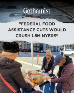 Nonprofit social media post promoting a news article