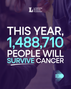 An Instagram fundraising graphic for Lymphoma Research Foundation Credit: Lymphoma Research Foundation